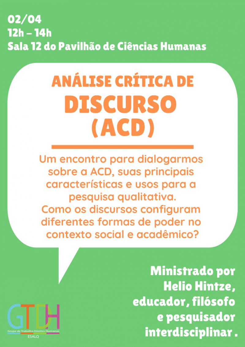 ACD - Análise Crítica de Discurso - ESALQ USP