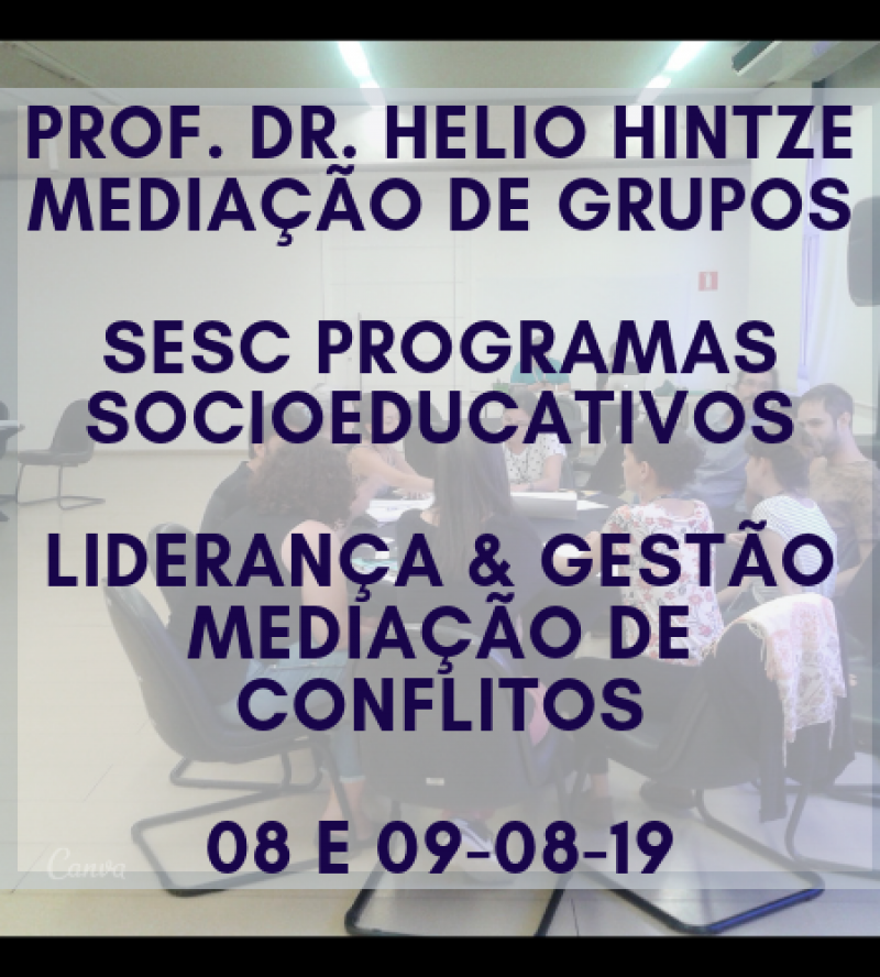 SESC - Mediação de Grupos - Programas Socioeducativos - Liderança & Gestão 